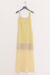 SWAYING 25 Spring/Summer Two-piece Suspender Fishtail Long Skirt SW-SW25SS2L02C2-HUANG Yellow SW-SW25SS2L02C1